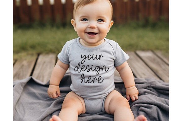 100B Athletic Heather Mockup: Graphics & Product Mockups
