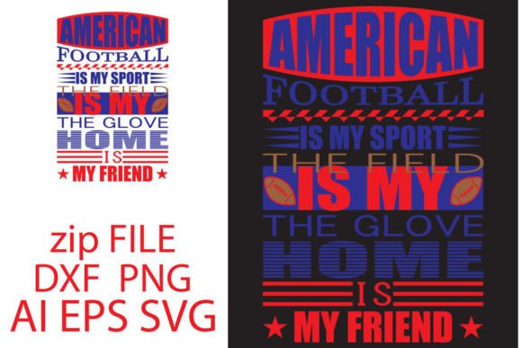 American Football Graphics for Crafts & Design