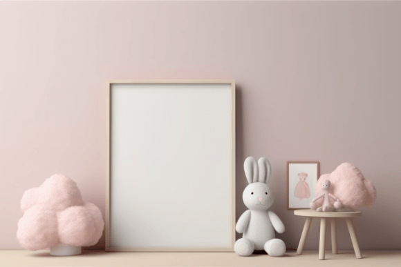 Baby Room Photo Frame Mockup: Graphics & Product Mockups