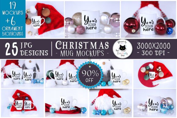 Christmas Mockup Bundle: Premium Graphics & Product Mockups