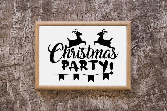Christmas Party SVG: Graphics & Print Templates