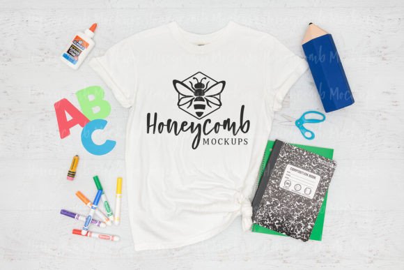 Comfort Colors 1717 Teacher Mockup: Graphics & Product Mockups