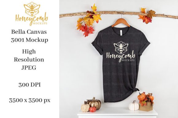 Fall BC3001 Mockup: Essential Graphics for Product Mockups