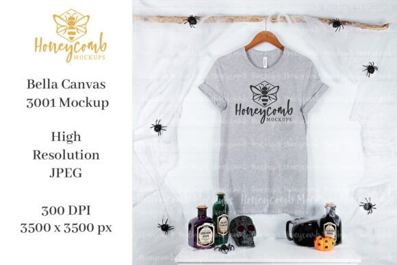 Halloween 3001 Mockup: Graphics for Product Mockups