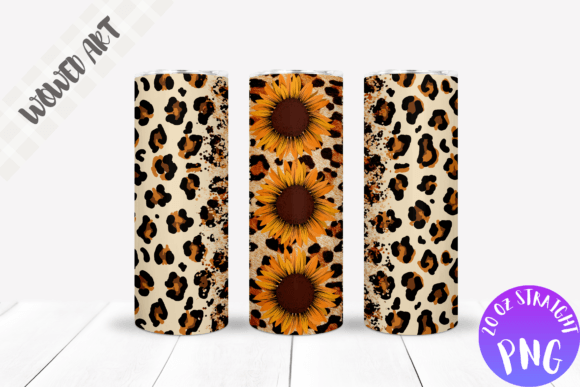 Leopard Flower Tumbler Wrap: Graphics for Crafts