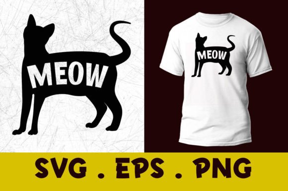 Meow_Cat SVG Graphics for Print Templates