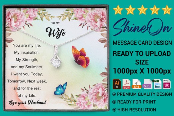 Shine on Message Card: Graphics & Print Templates