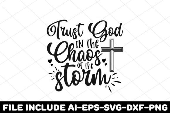 Trust God Storm Graphics for Crafts & Blogs