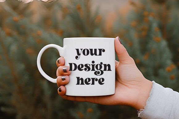 White Mug Mockup 63: Essential Graphics for Product Mockups