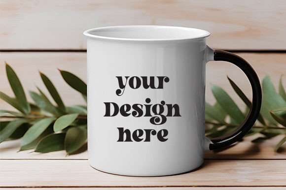White Mug Mockup 89: Essential Graphics for Product Mockups