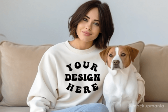 White Sweater Mockup: Premium Graphics for Product Mockups