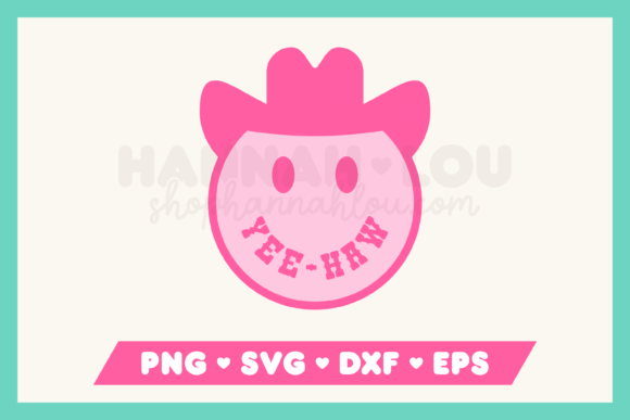 Yee-Haw Smiley Graphics for Real Crafts