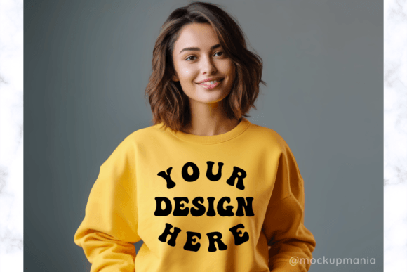 Yellow Sweater Mockup: Graphics for Product Mockups
